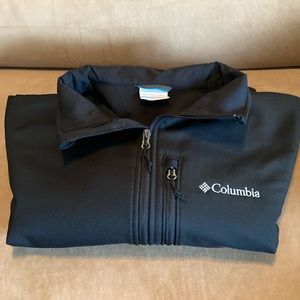 Columbia Mens Ascender SoftShell Jacket, Black, size Large, new w tag